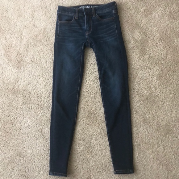 Dark Blue American Eagle Jeggings size 00 - Picture 1 of 2